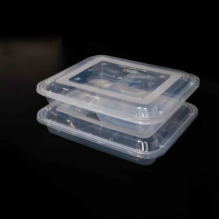 Stackable Divided Plastic Food Containers - Space-Saving Design (3)